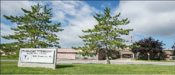 Picture of the front of Dunning-Fourbert school